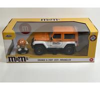 M&MS Naranja Figura Y 2007 Jeep Wrangler 1:24 Escala Jada 253255068 34401