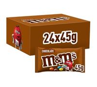 M&Ms Snack En Bolitas De Colores De Late Con Leche ( Bolsitas X 45g), Choco, 24 Unidad