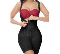M MYODRESS Fajas Colombianas Moldeadoras - Prenda de compresión BBL para después de la cirugía, etapa 2, con cremallera en la entrepierna, Negro, M
