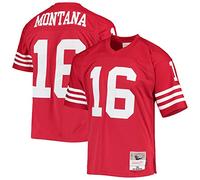 M&N NFL Legacy-Camiseta 49ers 90 Joe Montana, Escarlata, Medium Unisex Adulto