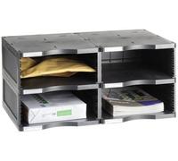 M-Office Atenea Módulo Sostenible Jumbo Producto 100% Reciclado Y Reciclable Cuatro Compartimentos DIN A4 Compuesto por 2 Bases Y 2 Alturas