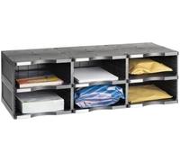 M-Office Atenea Módulo Sostenible Jumbo Producto 100% Reciclado Y Reciclable Seis Compartimentos DIN A4 Compuesto por 3 Bases Y 2 Alturas