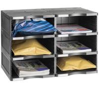 M-Office Atenea Módulo Sostenible Jumbo Producto 100% Reciclado Y Reciclable Seis Compartimentos DIN A4 Compuesto por 2 Bases Y 3 Alturas