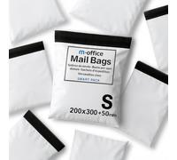 m-office Bolsa Envío 200 uds S (200×250+50 mm) - Sobres envíos | Bolsas Ropa vinted | Embalaje Paquetes Shipping Bags | Envíos Online