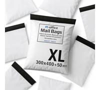 m-office Bolsa Envío 200 uds XL (350×450+50 mm) - Sobres envíos | Bolsas Ropa vinted | Embalaje Paquetes Shipping Bags | Envíos Online