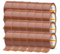 m-office Cinta Adhesiva, Cinta Adhesiva Marrón de Embalar, Rollo de Cinta para Embalaje de Cajas, Envíos, Mudanzas y Manualidades, Precinto Seguro y Resistente, Cinta Adhesiva (24 unds, 48mmx66m)