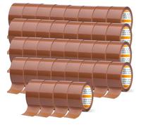 m-office Cinta Adhesiva, Cinta Adhesiva Marrón de Embalar, Rollo de Cinta para Embalaje de Cajas, Envíos, Mudanzas y Manualidades, Precinto Seguro y Resistente, Cinta Adhesiva (36 unds, 48mmx66m)