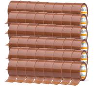m-office Cinta Adhesiva Marrón de Embalar, 48 Rollo de 36mmx66m, Resistente y Duradera