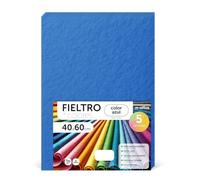 m-office Fieltro para Manualidades, Fieltro de Colores, Suave y Flexible, Material para Costura, Telas Patchwork, Ideal para proyectos DIY, artesanía o decoración, 40x60cm (azul, 5 uds)