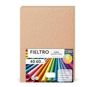 m-office Fieltro para Manualidades, Fieltro de Colores, Suave y Flexible, Material para Costura, Telas Patchwork, Ideal para proyectos DIY, artesanía o decoración, 40x60cm (marrón claro, 5 uds)