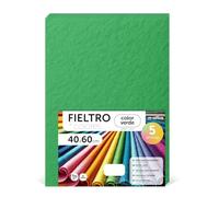 m-office Fieltro para Manualidades, Fieltro de Colores, Suave y Flexible, Material para Costura, Telas Patchwork, Ideal para proyectos DIY, artesanía o decoración, 40x60cm (verde, 5 uds)