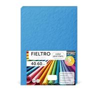 m-office Fieltro para Manualidades, Fieltro de Colores, Suave y Flexible, Material para Costura, Telas Patchwork, Ideal para proyectos DIY, artesanía o decoración, 40x60cm (azul claro, 5 uds)