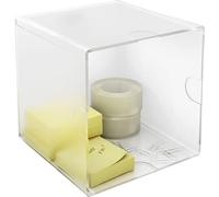 m-office Kali Organizador Modular Apilable Fabricado En Poliestireno Transparente Con 1 Compartimento Hueco (Cristal Transparente)