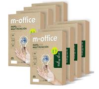 M-Office Papel Reciclado DIN A4 80gr - Paquete de 250 Folios para Fotocopiadora e Impresora - 100% Reciclado (8 Paquetes)