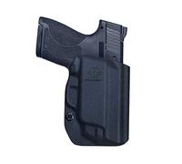 M&P Shield 9mm Holster OWB Kydex for Smith & Wesson M&P Shield 9mm / .40 M2.0 - with Integrated Laser - M&P Shield Holster OWB with Laser - Transporte Exterior de la Pretina - 1.5-2 Inch Belt Clip