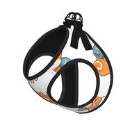 M Pet - Arnés tipo chaleco para perro, tamaño pequeño, bonito estampado de perro Shiba Inu, ajustable para viajes al aire libre y caminar