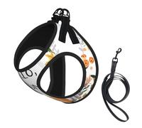 M Pet - Arnés tipo chaleco para perro, tamaño pequeño, estampado de Hello Autumn ajustable, para viajes al aire libre y caminar