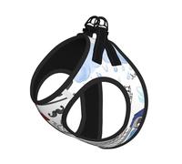 M Pet - Arnés tipo chaleco para perro, tamaño pequeño, estampado de Londres ajustable para viajes al aire libre y caminar