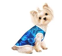 M Pet - Camiseta sin mangas transpirable con cadena de ADN suave, chaleco elástico para perros y gatos, camiseta ligera sin mangas