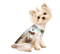 M Pet - Camiseta sin mangas transpirable para gatos y perros, ligera, divertida, con lengua de oveja traviesa, lindo estampado de animales, con elástico