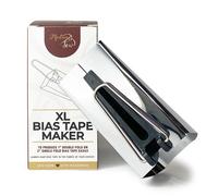 M quina para hacer cintas al bies Madam Sew XL de 50 mm, herramienta para encuadernar cintas al bies de pliegue simple y doble para acolchar. Cre