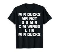 M R Ducks Mr Not Funny Saying Joke Humor Juego de Palabras Hombres Mujeres Niños Camiseta