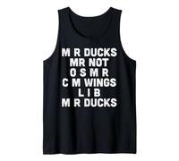 M R Ducks Mr Not Funny Saying Joke Humor Juego de Palabras Hombres Mujeres Niños Camiseta sin Mangas