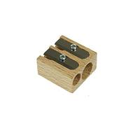 M+R - Sacapuntas de doble material de madera (haya) para lápices de 8,2 mm - 11,2 mm, 1 unidad
