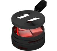 M. ROSENFELD Smokebox Shisha Head - Heat Management Shisha Colador con base de doble anillo, cortavientos, ahorra carbón para cachimba, adecuado para todas las cabezas comunes (Negro)