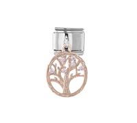 M&S Engagement - Abalorio de acero inoxidable con diseño de abeja y plata de oro rosa compatible con pulsera de nominación, 0, Metal, No es una piedra preciosa