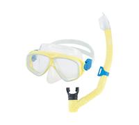 M scara de buceo Speedo unisex para adultos, antivaho y con protector nasal, modelo Adventure Series MS, color amarillo brillante/transparente, t