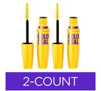 M scara de pesta as lavable Maybelline Volum' Express Colossal, maquillaje voluminizador, negro cl sico, 2 unidades