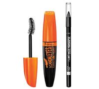 M scara de pesta as Rimmel ScandalEyes Curve Alert con delineador Kohl Kajal resistente al agua ScandalEyes (1 set)