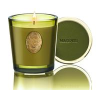M&SENSE Cera de Soja Natural, Sándalo Jazmín Perfumado Vela de Aromaterapia de Regalo para Mujeres y Hombres | 50 Horas de Tiempo de Quemado, Gris |Lujo Aroma y Decoración para el Hogar