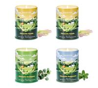 M&SENSE Juego de 4 velas de citronela, quemadura de 100 horas, 470 g, larga duración para la curación del estado de ánimo y la intoxicación, cera de soja natural no tóxica, para baño, cocina, oficina