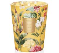 M&SENSE Naranja y Goji Velas Aromáticas de Soja 990g, Velas Perfumadas Navidad y Cumpleaños, Diseño Floral Colorido, Vela Gigante 3 Mechas 150h, Tarro de Cristal XXL para Decoracion Salon