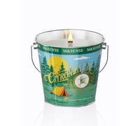 M&SENSE Vela Citronela y Eucalipto Aromática Grande XXL, 110H Velas Larga Duracion Cera de Soja, Decoracion Hogar, Exterior y Jardín, 550g Lata de Metal, Velas Aromáticas Grandes