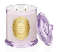 M&SENSE Vela Lavanda y Vainilla | 12.7oz cera de soja | Fragancia relajante 55h | Frasco decorativo unisex