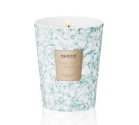 M&SENSE Vela perfumada de soja cítrica y salvia fresca, tarro de mármol moderno de 14.5 onzas, tiempo de combustión de 80 horas para el hogar perfumado