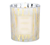 M&SENSE Velas Aromáticas Forest 230g, Regalo Hombre y Mujer, Decoración Otoño e Invierno, Velas Navidad, Vaso de Cristal con Pan de Oro, Cera de Soja 42h, Fragancia Amaderada de Pino y Cedro