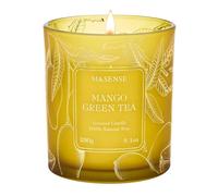 M&SENSE Velas Aromáticas Té Verde y Mango 230g, Regalos Originales para Mujer y Hombre, Decoracion Casa Zen, Velas Decorativas, Cera Vegetal 42h, Fragancia Cítrica y Floral