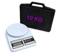 M Shop Italia Báscula con maletín plástico pantalla LCD KG 10 Max resolución 1 gramo R600 R410 R407 R422 R32 R290 R436 para gas refrigerante