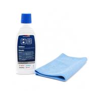 M Shop Italia Descalcificador compatible con Bosch Siemens Neff Gaggenau 00311968, 00312521 para cafetera y hervidor a vapor, 1 paquete de 500 ml con paño de microfibra de 30 x 30 cm.