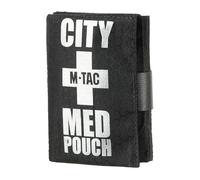 M-Tac City Med Pouch Hex Tactical - Bolsa de primeros auxilios con velcro, compacta para exteriores, militares y diarios, 3 compartimentos con trabillas de goma, poliéster hexagonal resistente, color