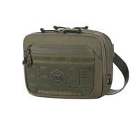 M-Tac EDC Elite HEX - Bolso bandolera táctico de Cordura 500D con sistema de acceso rápido para armas, organizador EDC, funda para teléfono móvil y panel de parches, portátil por ambos lados, YKK