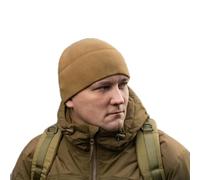 M-Tac® Gorro de forro polar para hombre, gorro de invierno, gorro táctico cálido, Marrón, M