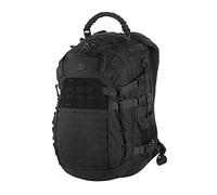 M-Tac Mochila militar para hombres y mujeres - Mochila grande de senderismo MOLLE de 25 L para viajes y supervivencia - Mochila negra - Senderismo, Negro -, measures 19” x 11.4” x 6.7”, Antiguo
