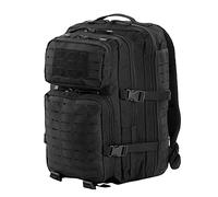 M-Tac Mochila táctica con corte láser - 36L Molle Army Militar Mochila Pack, Negro -, 36L US, Mochilas Daypack