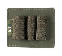 M-Tac Organizador modular con 3 trabillas elásticas - Soporte EDC para fijar linterna, multiherramienta, cuchillo, spray de pimienta, bolígrafo o Glowstick - Organizador compacto de color verde oliva