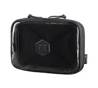 M-Tac Organizador táctico de viaje ergonómico Slim Elite - Resistente bolsa de cordura 500D con ventana de PVC, cierre de velcro para inserciones modulares, cremallera YKK, 22 x 16 cm, ideal para EDC